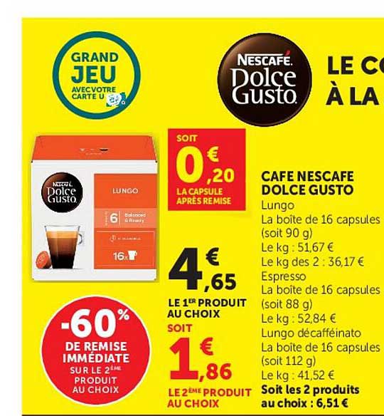 CAFE NESCAFE DOLCE GUSTO