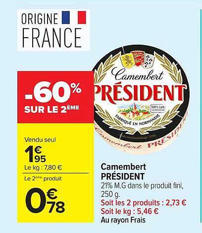 Camembert PRÉSIDENT