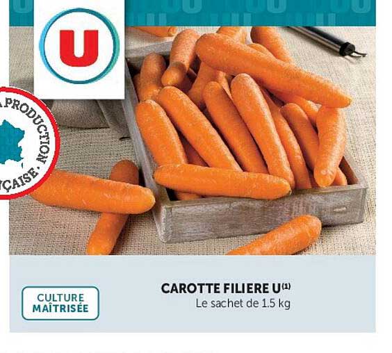 CAROTTE FILIERE U¹ Le sachet de 1.5 kg