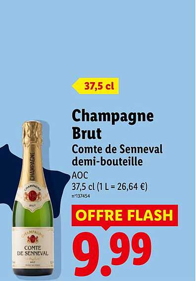 Champagne Brut Comte de Senneval demi-bouteille