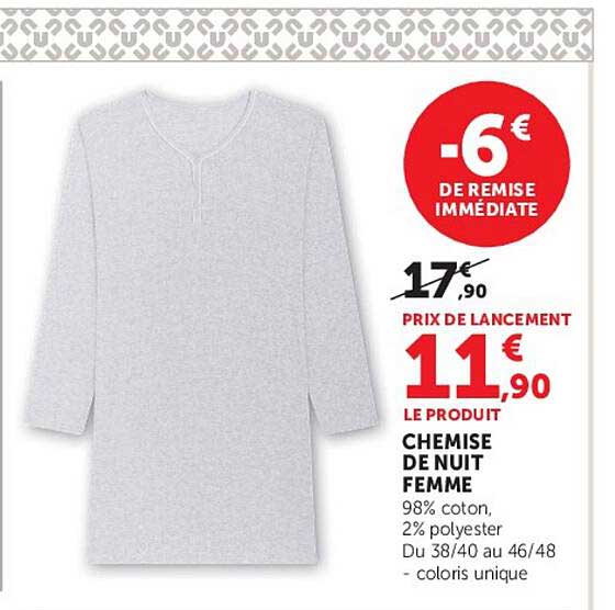 CHEMISE DE NUIT FEMME