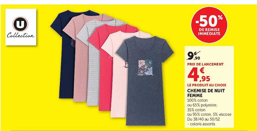 CHEMISE DE NUIT FEMME
