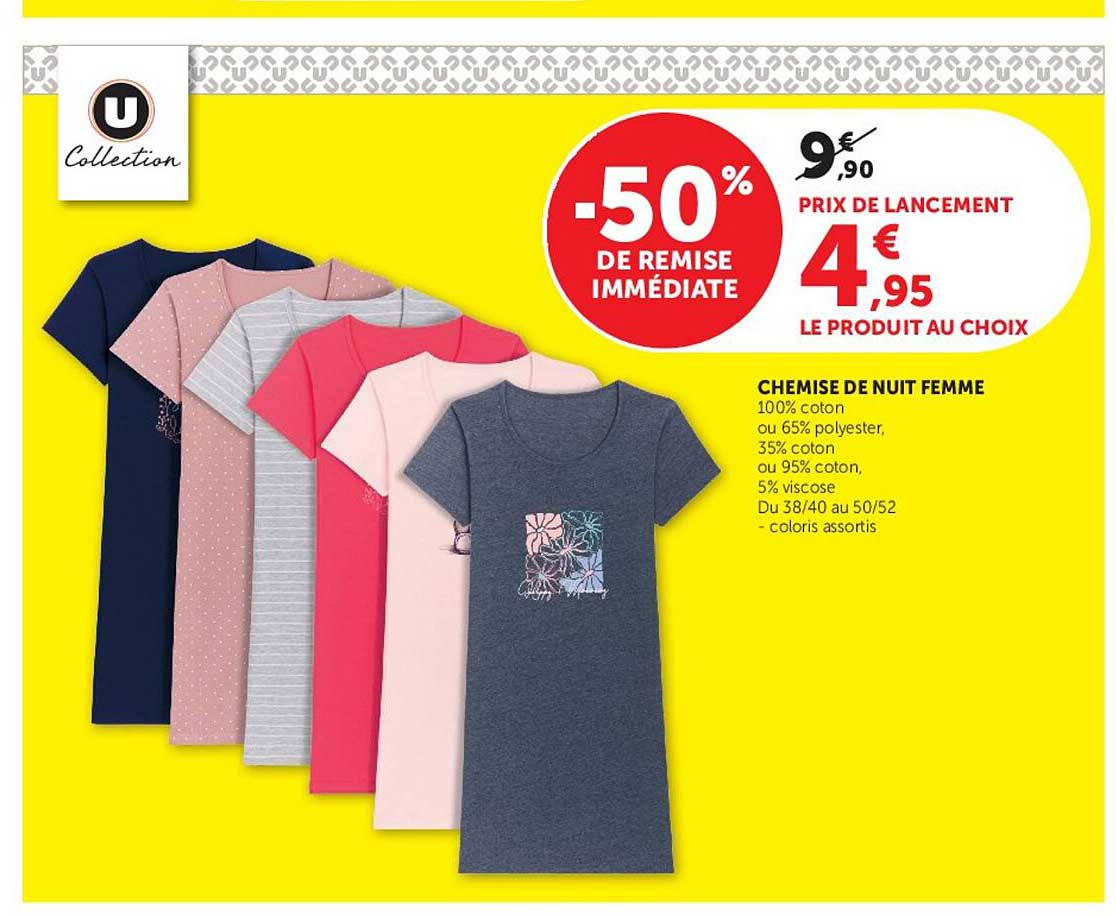 CHEMISE DE NUIT FEMME