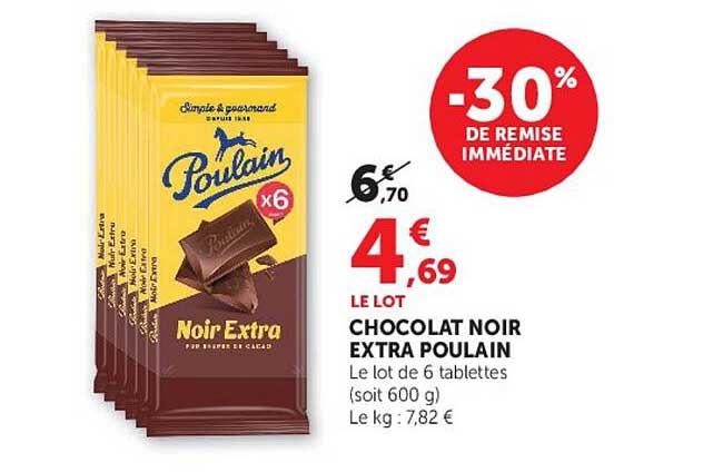 CHOCOLAT NOIR EXTRA POULAIN