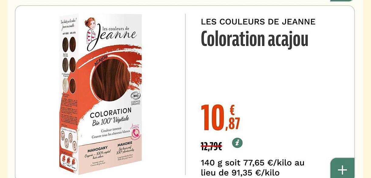 Coloration acajou