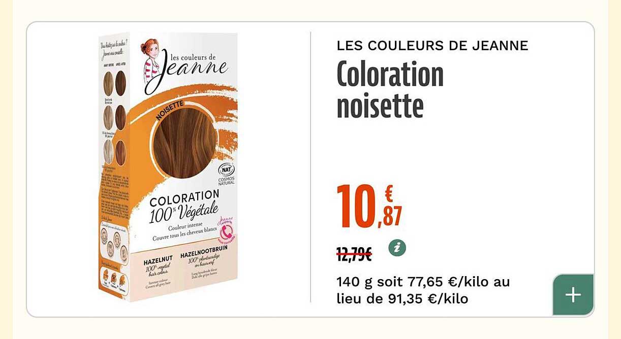 Coloration noisette