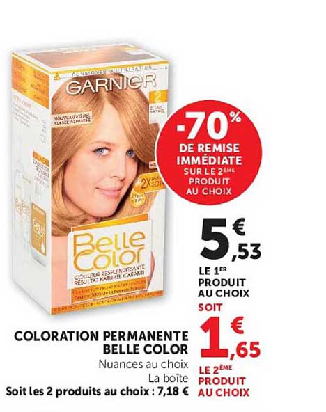 COLORATION PERMANENTE BELLE COLOR