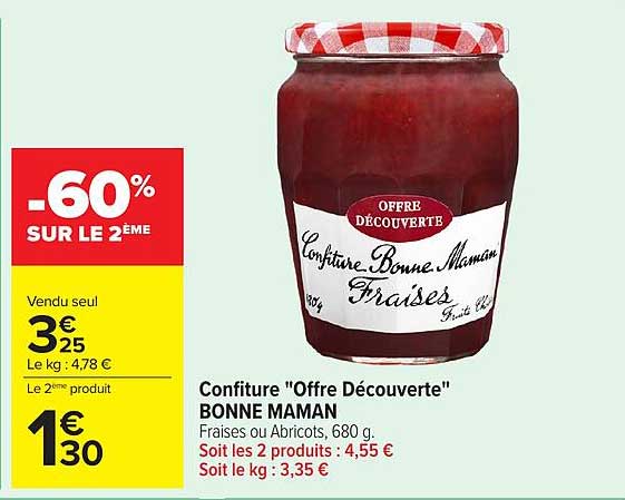 Confiture "Offre Découverte" BONNE MAMAN