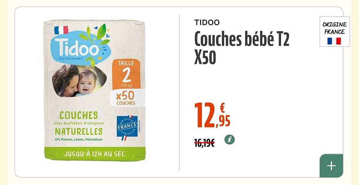 Couches bébé T2 X50