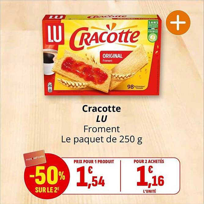 Cracotte LU Froment Le paquet de 250 g