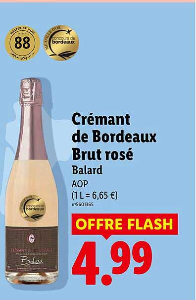 Crémant de Bordeaux Brut rosé Balard AOP