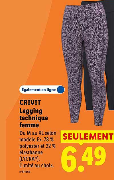 CRIVIT Legging technique femme