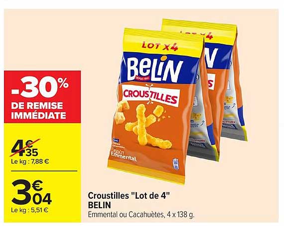 Croustilles "Lot de 4" BELIN
