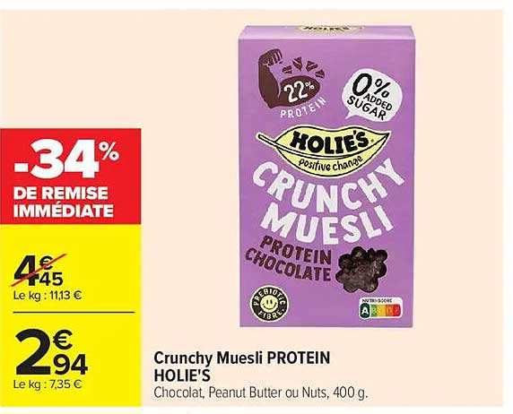 Crunchy Muesli PROTEIN HOLIE'S