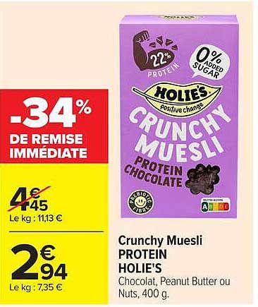 Crunchy Muesli PROTEIN HOLLIE'S