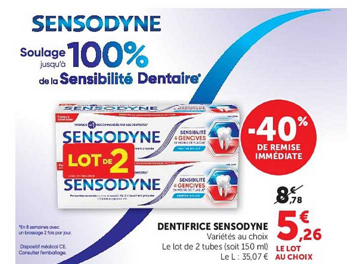 DENTIFRICE SENSODYNE