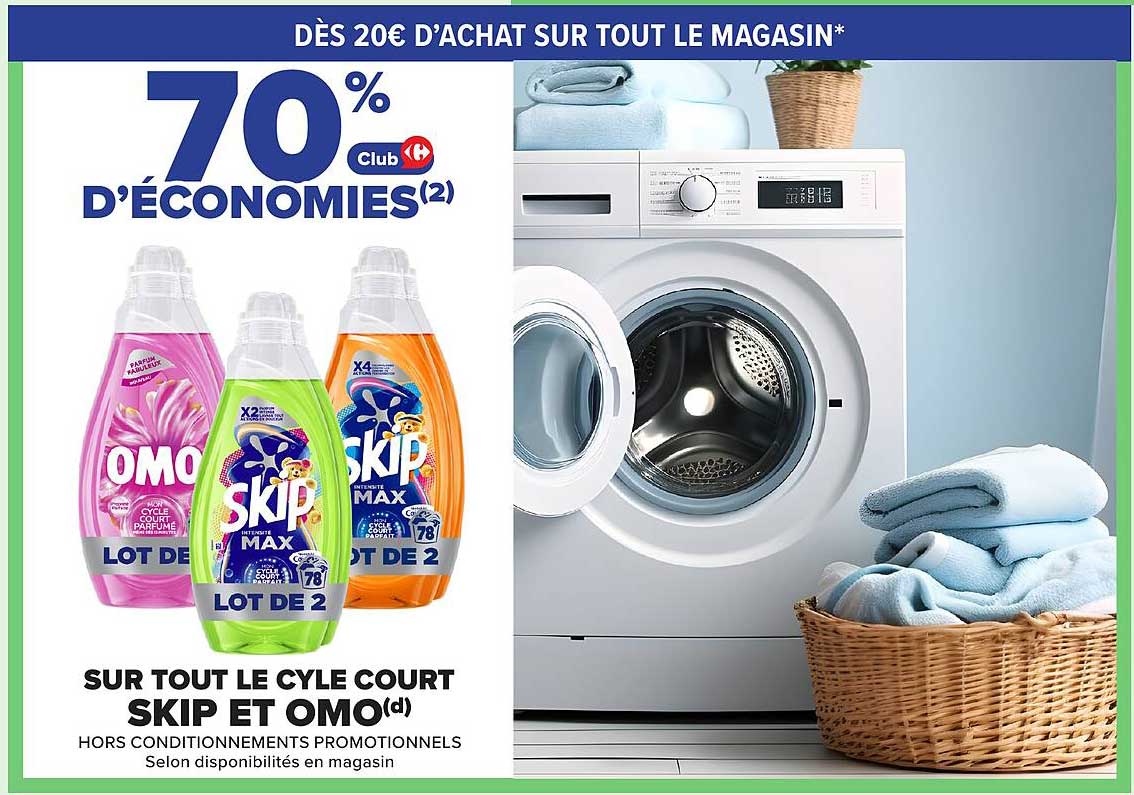DÈS 20€ D’ACHAT SUR TOUT LE MAGASIN*