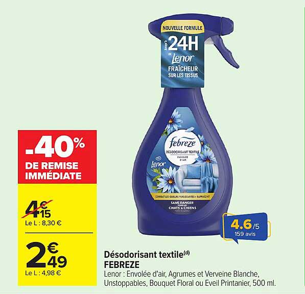 Désodorisant textile FEBREZE
