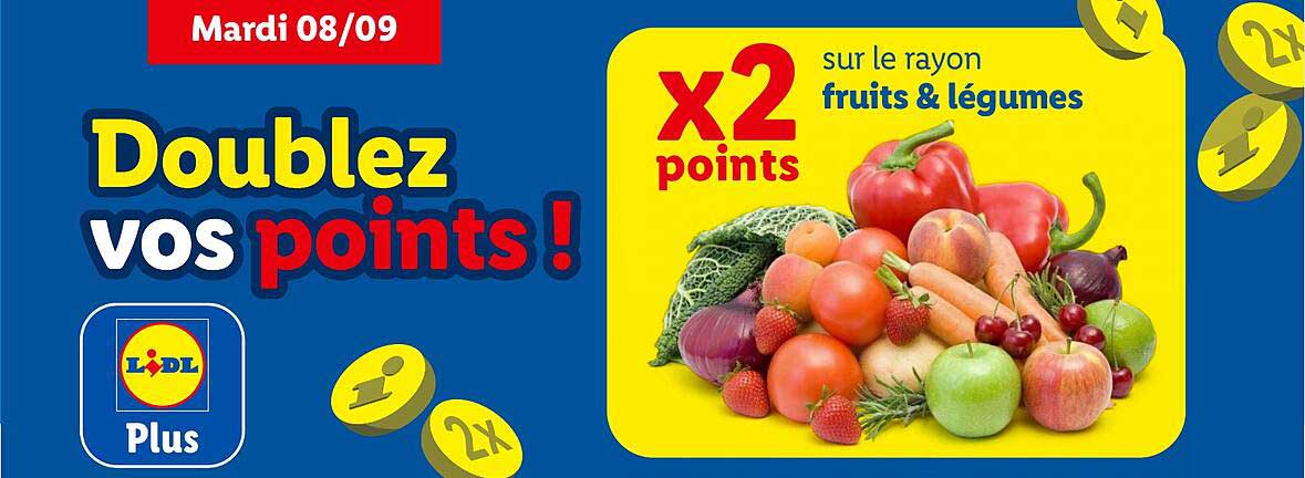 Doublez vos points !