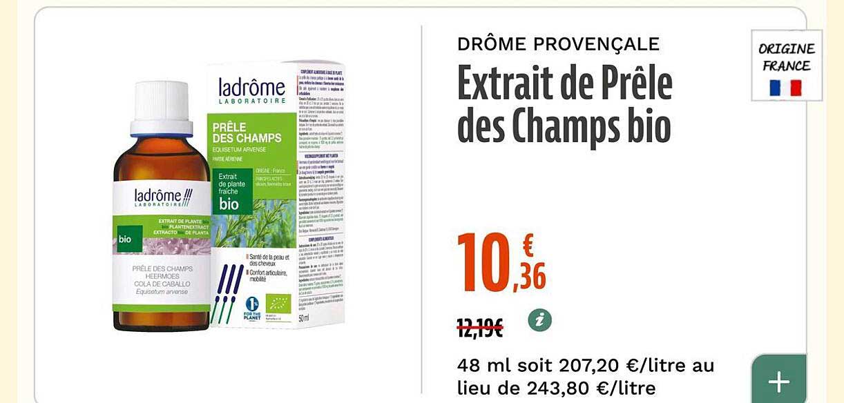 DRÔME PROVENÇALE Extrait de Prêle des Champs bio