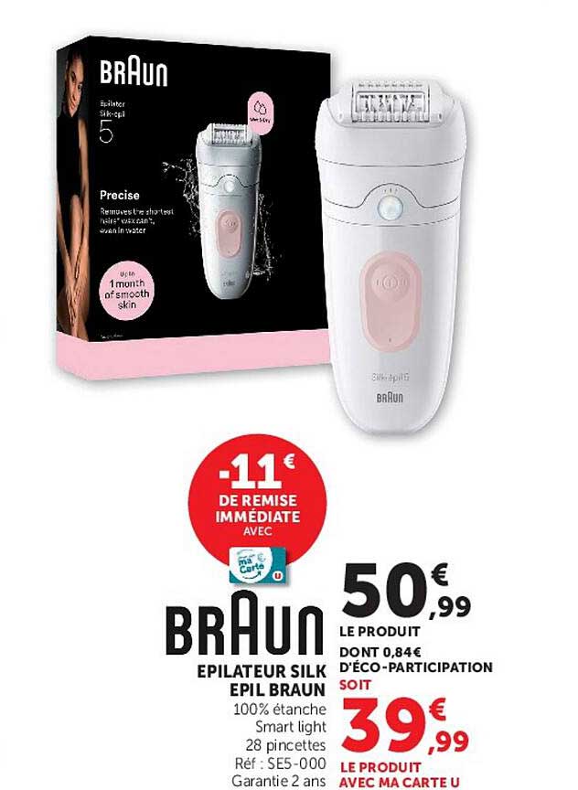 EPILATEUR SILK EPIL BRAUN