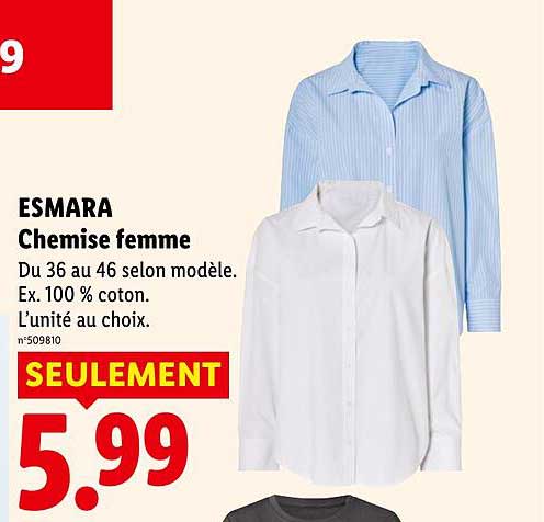 ESMARA Chemise femme
