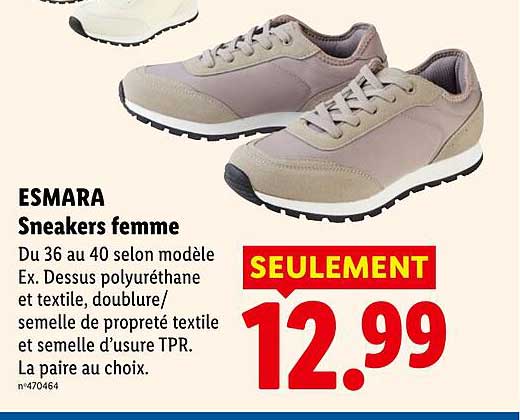 ESMARA Sneakers femme