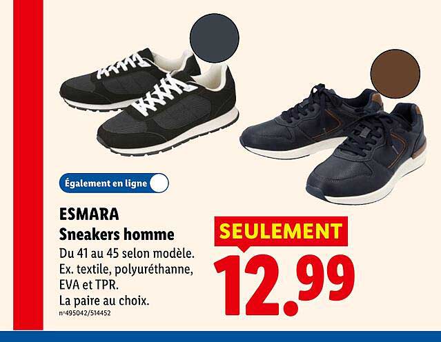 ESMARA Sneakers homme