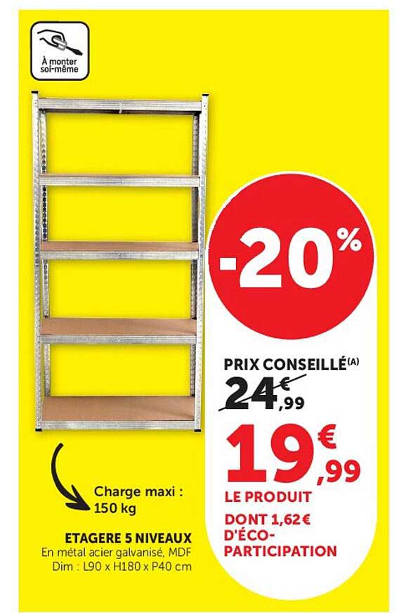 ETAGERE 5 NIVEAUX