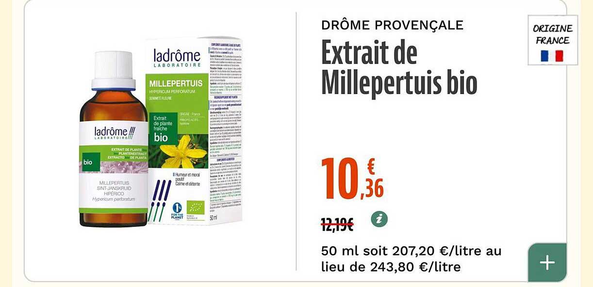 Extrait de Millepertuis bio