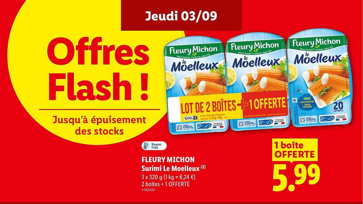 FLEURY MICHON Surimi Le Moelleux