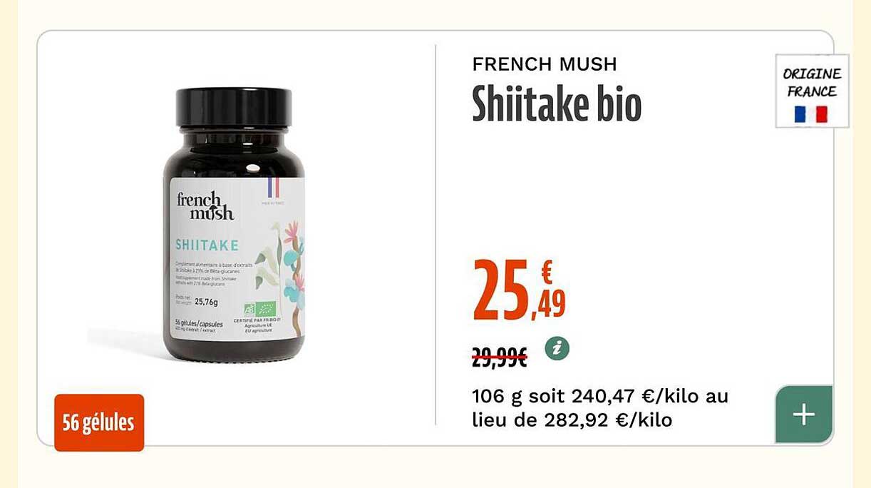 FRENCH MUSH Shiitake bio