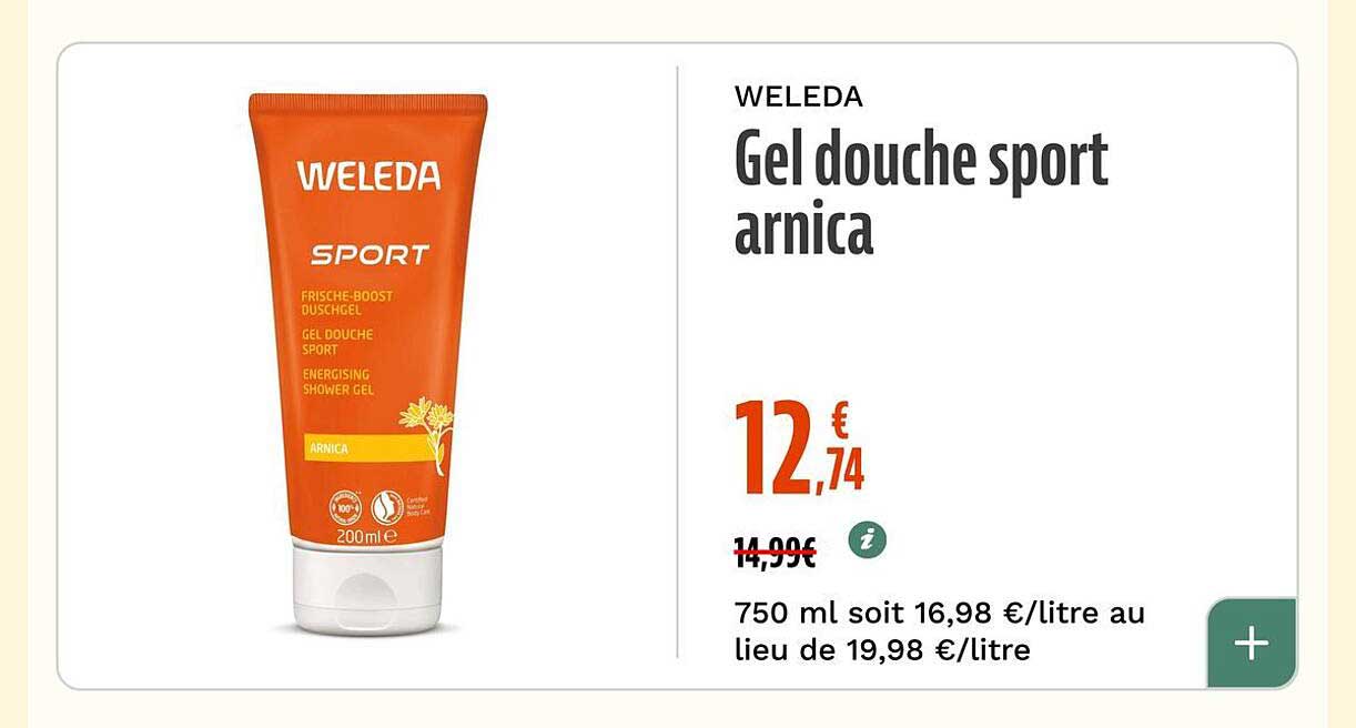 Gel douche sport arnica