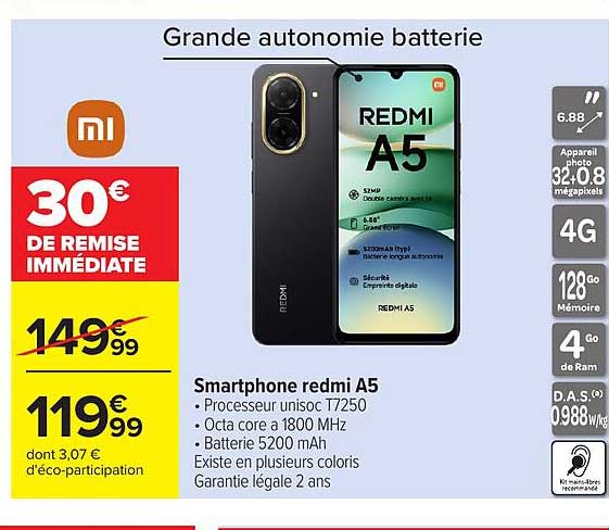 Grande autonomie batterie