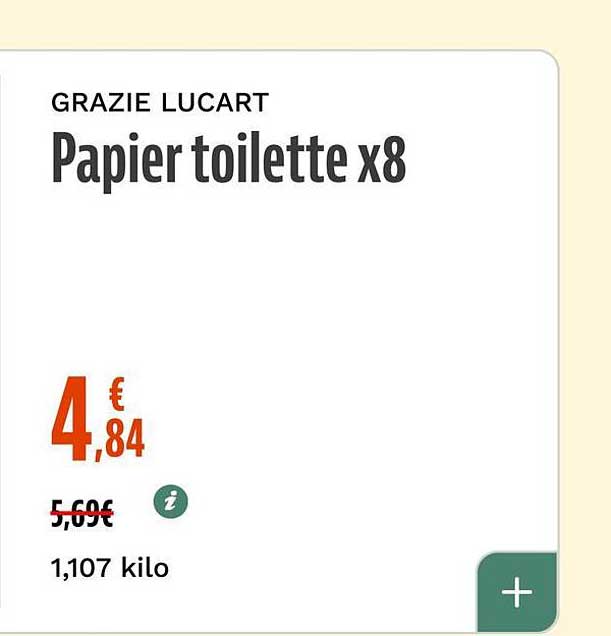 GRAZIE LUCART Papier toilette x8