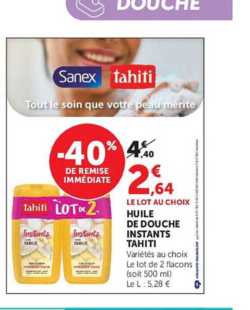 HUILE DE DOUCHE INSTANTS TAHITI
