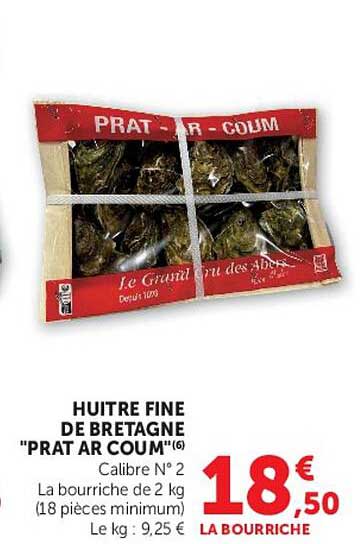 HUITRE FINE DE BRETAGNE "PRAT AR COUM"