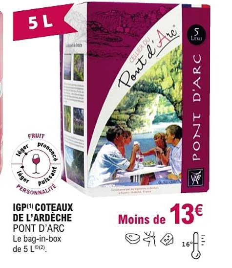 IGP COTEAUX DE L'ARDÈCHE PONT D'ARC