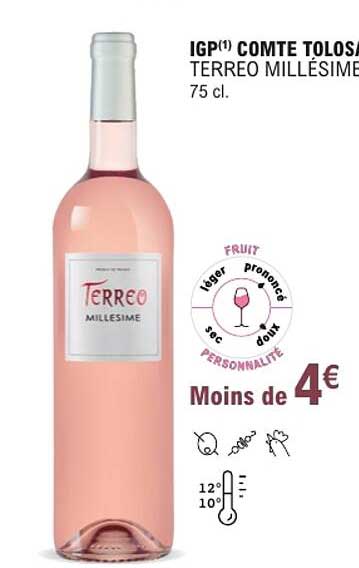 IGP(1) COMTE TOLSA TERREO MILLÉSIME 75 cl.