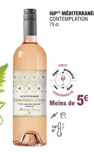 IGP(1) MÉDITERRANÉE CONTEMPLATION 75 cl.