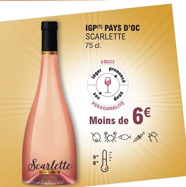IGP(1) PAYS D’OC SCARLETTE 75 cl.