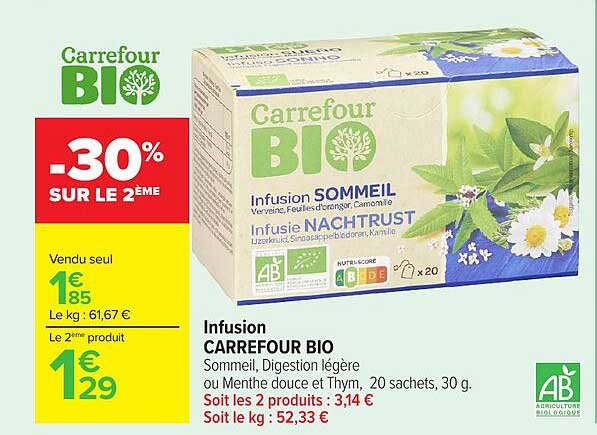 Infusion CARREFOUR BIO