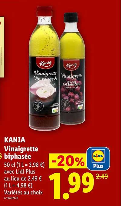 KANIA Vinaigrette biphasée