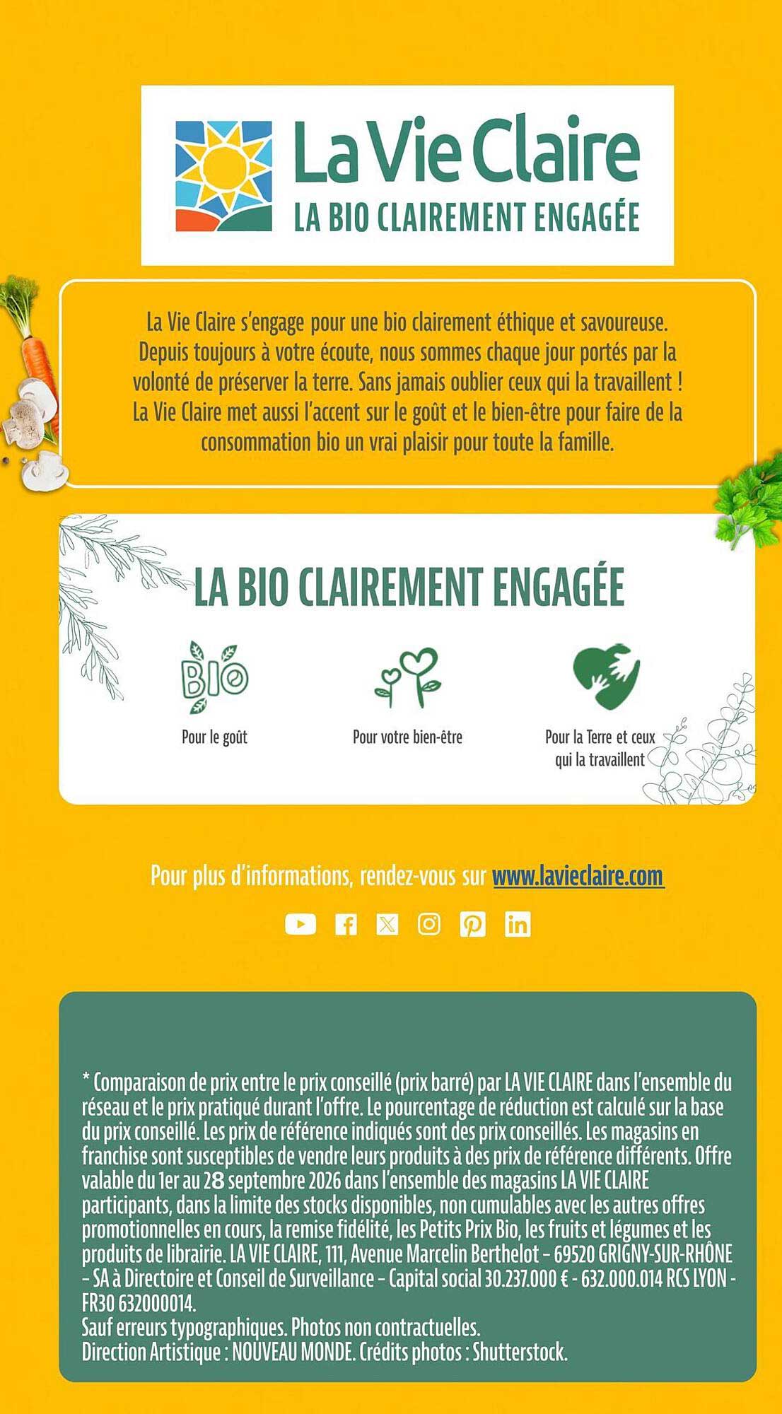 LA BIO CLAIREMENT ENGAGÉE