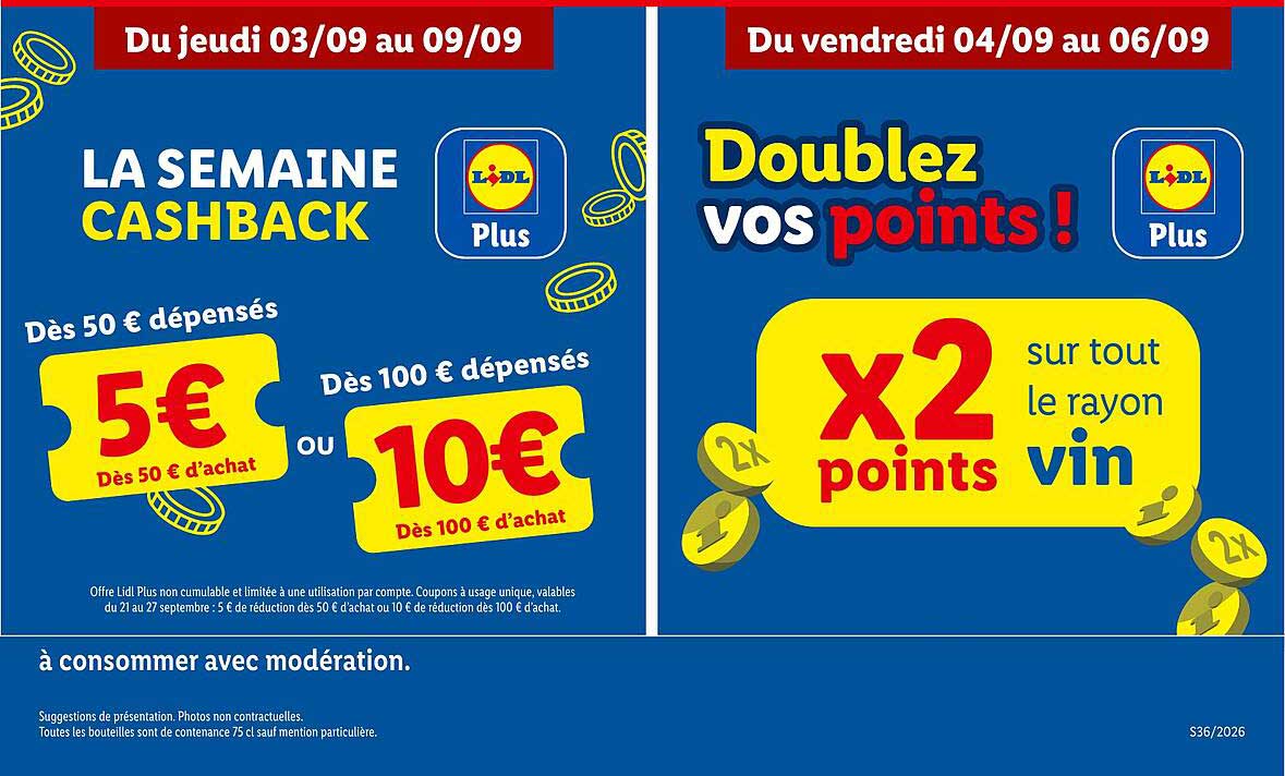 LA SEMAINE CASHBACK