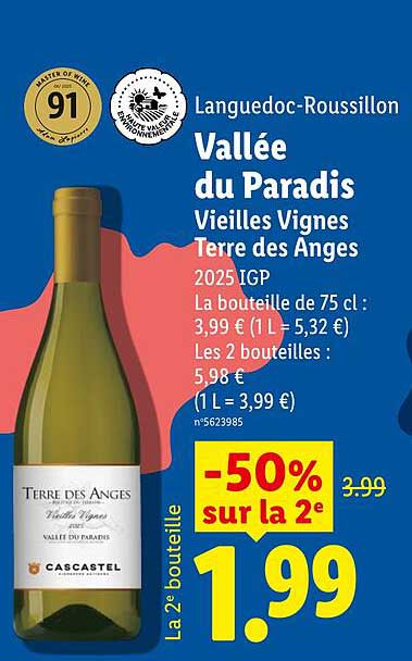 Languedoc-Roussillon Vallée du Paradis Vieilles Vignes Terre des Anges