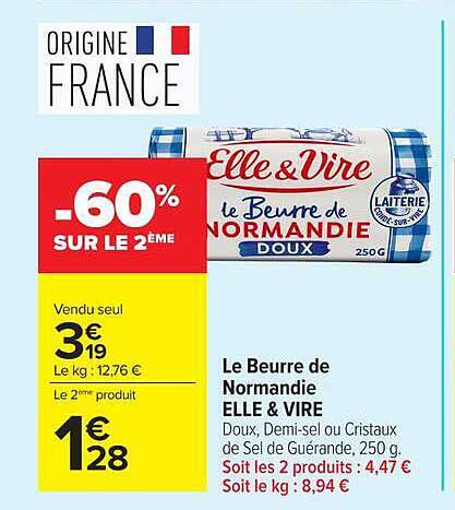 Le Beurre de Normandie ELLE & VIRE