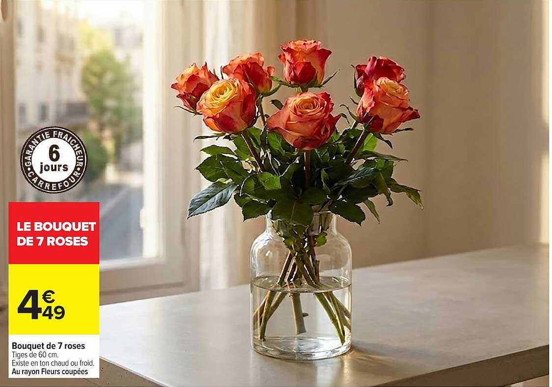 LE BOUQUET DE 7 ROSES