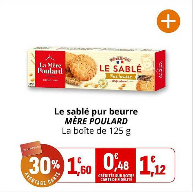 Le sablé pur beurre MÈRE POULARD La boîte de 125 g