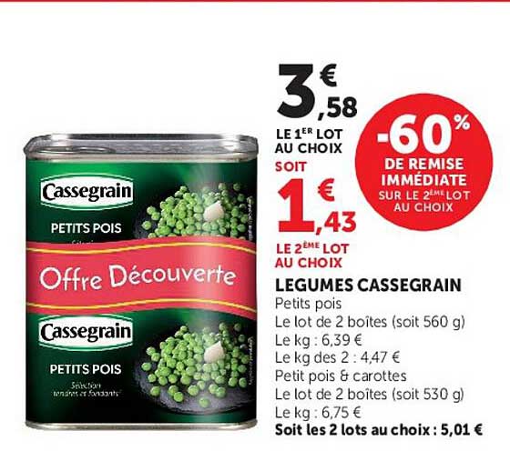 LEGUMES CASSEGRAIN